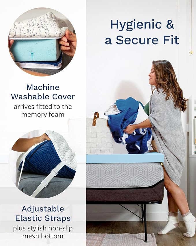 ViscoSoft 2 Inch Memory Foam Mattress Topper Twin XL - Image 5