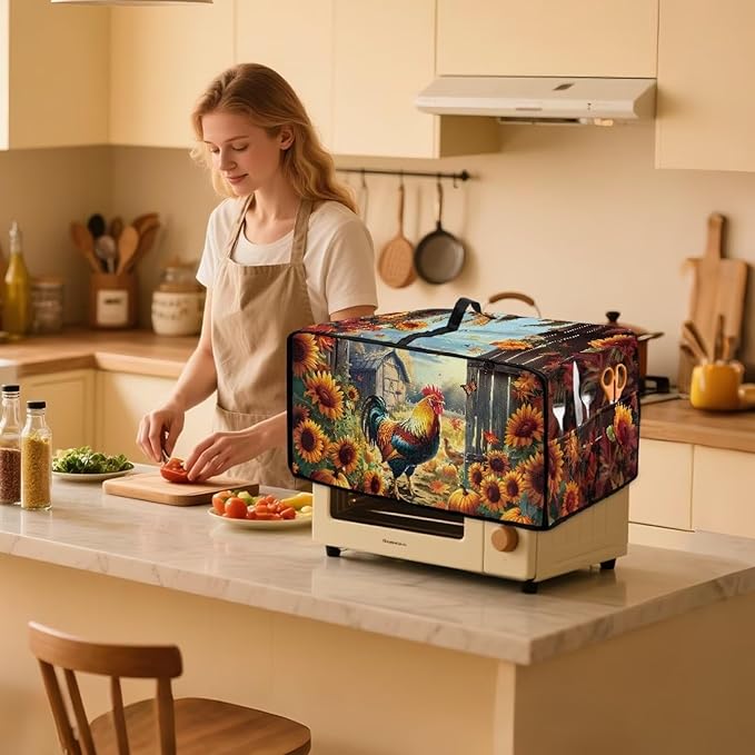 Toaster Oven Dust Cover Dustproof Smart Oven Air Fryer Microwave Cover - Image 3