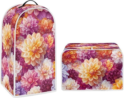 Bright Floral Blender Dust Cover Toaster Cover Boho Mandala Floral 4 Slice by Pointodoor