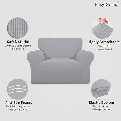 Easy-Going Stretch Oversized Chair Sofa Slipcover 1-Piece Couch Sofa Cover - Image 3