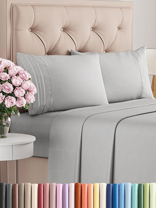 Cal King Size 4 Piece Sheet Set by CGKUnlimited
