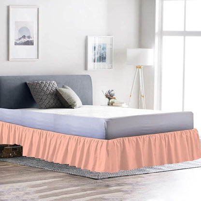 Bed Skirt - Ruffled Bed Skirt 12 Inch Drop Dust Ruffle - Dust Ruffle Bedskirt - Image 2