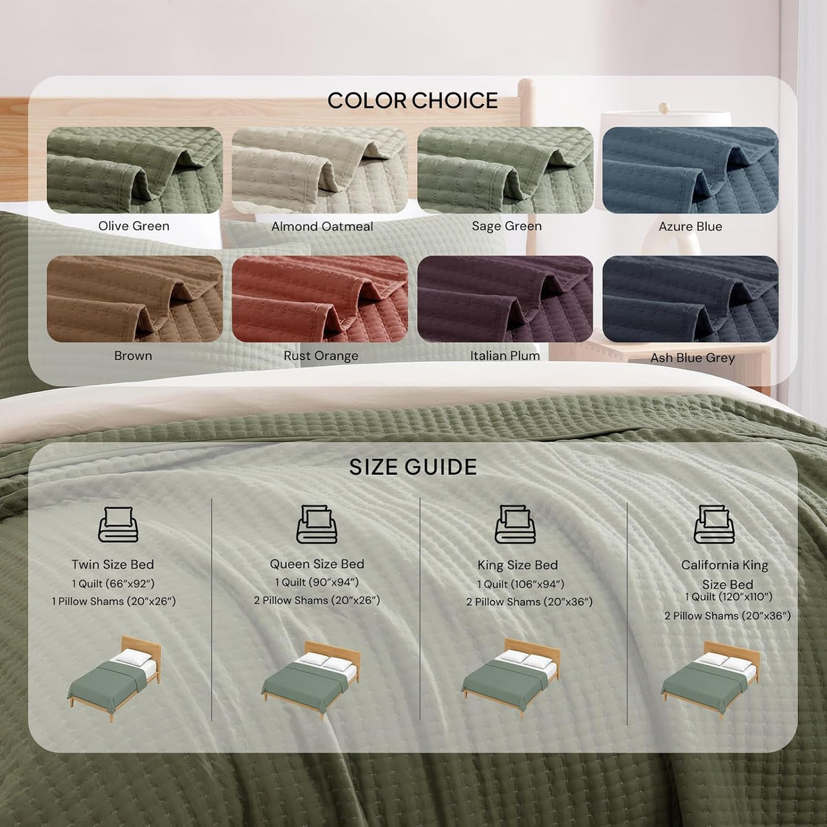 king size quilt-lightweight bedspreads olive green king quilt on a desk or shelf