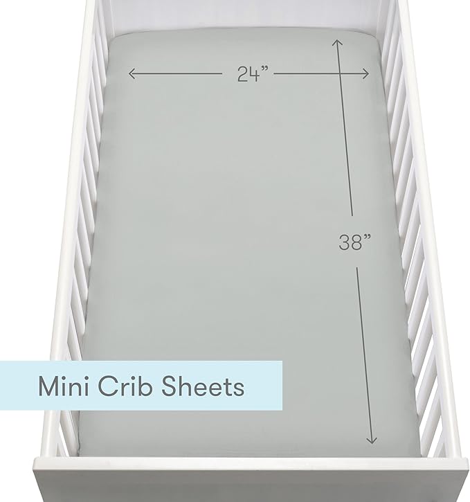 Newton Baby Fitted Mini Crib Sheets | Organic Muslin Cotton, Breathable & Soft - Image 5