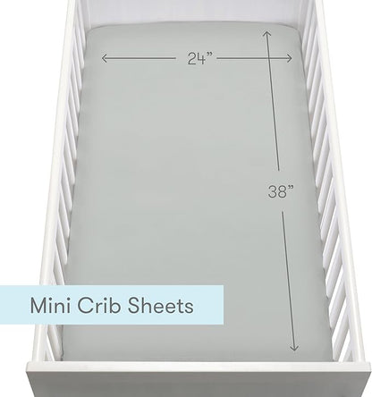 Newton Baby Fitted Mini Crib Sheets | Organic Muslin Cotton, Breathable & Soft - Image 5