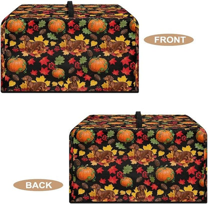 Microwave Dust Cover, Thanksgiving Dog Heat-Resistant Waterproof Polyester - Image 5