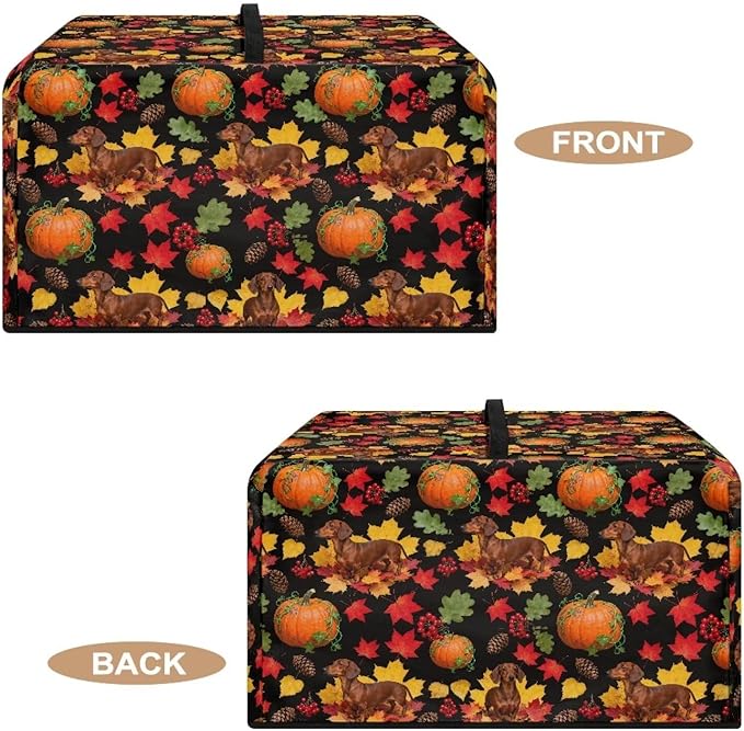Microwave Dust Cover, Thanksgiving Dog Heat-Resistant Waterproof Polyester - Image 5