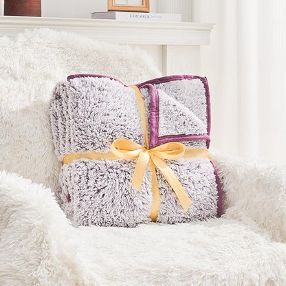 EMME Fleece Throw Blankets Soft Sherpa Plush Blankets - Image 5