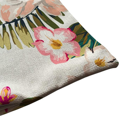 12x20 Inches Pillow Covers Rustic Farmhouse Decor Be Happy Pillowcases Cotton - Image 5