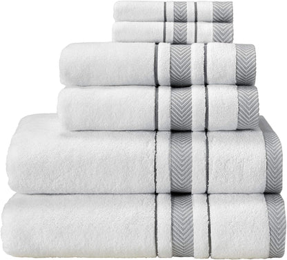 bath towels set for bathroom – luxury 6-piece, main product view
