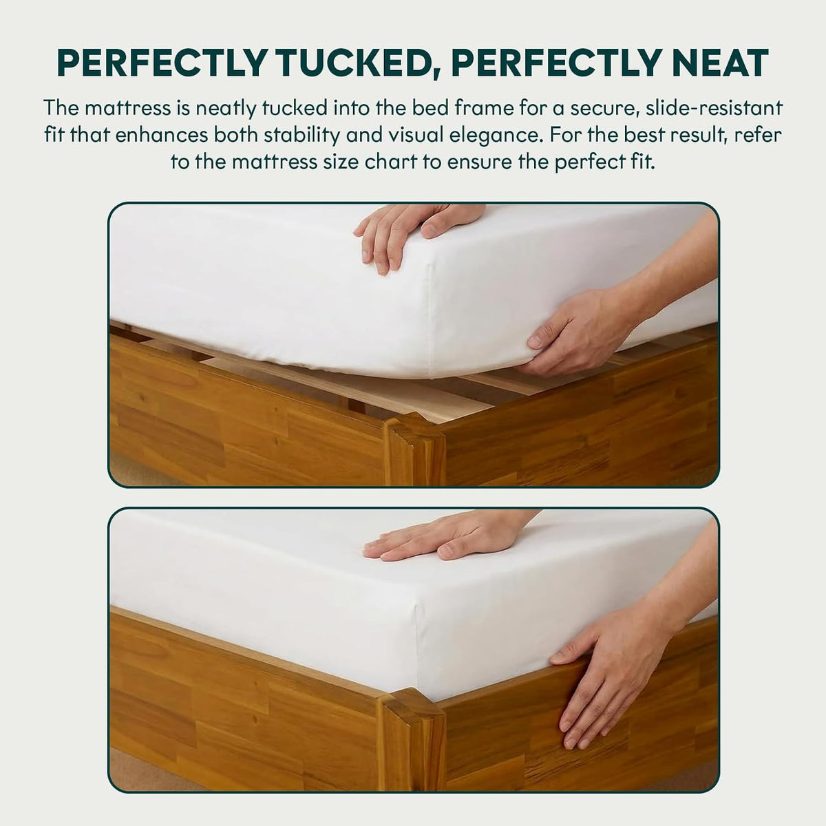 bme dinkee king bed frame wood 15 inch, view 9