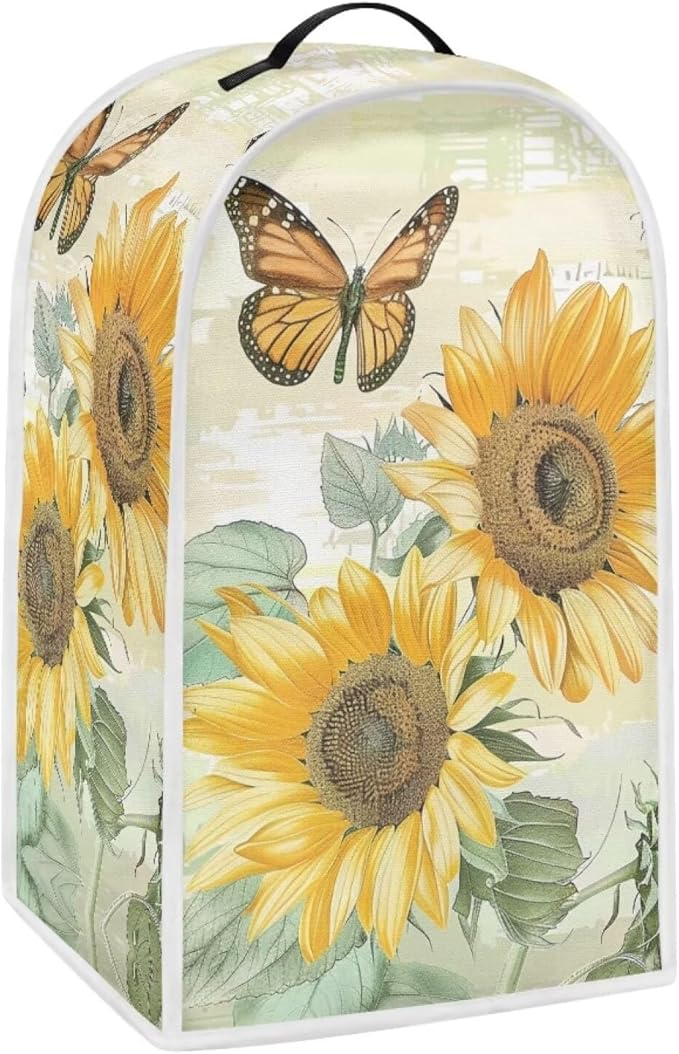 Sunflower Butterfly Blender Dust Covers by YUVAMAGIMO