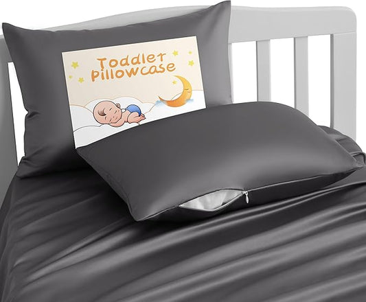 NTBAY Zippered Silk Satin Toddler Pillowcases by NTBAY