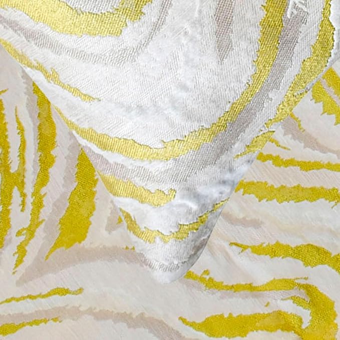 The HomeCentric King/Queen/Twin Yellow & Grey Decorative Bed Runner Twin - Image 4