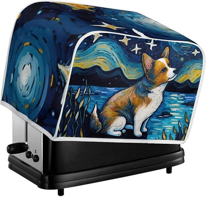 ZFRXIGN Corgi Toaster Cover Small Appliance Covers Starry Night Toaster Cover 2 - Image 5
