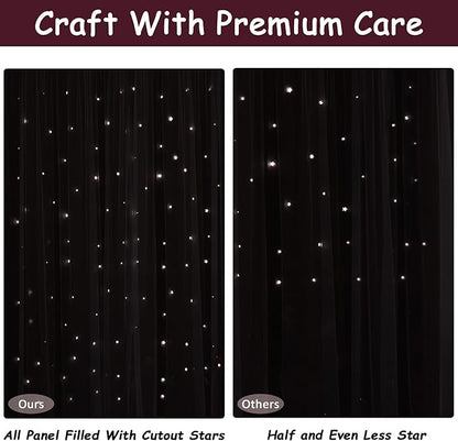 Kinryb Kids Blackout Curtains for Bedroom/Living Room/Classroom, Sheer Overlay - Image 8