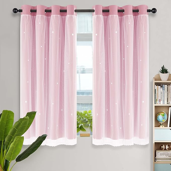 Kinryb Princess Curtains for Girls Bedroom - Image 8