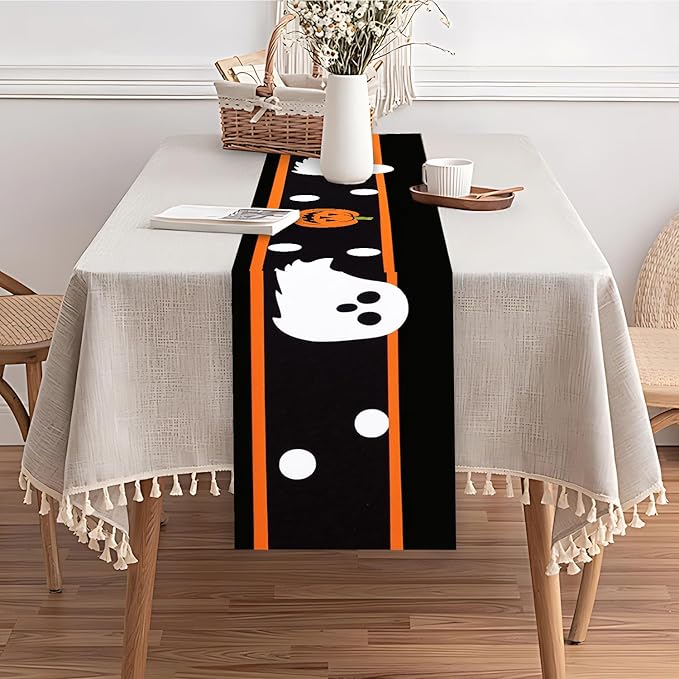 Halloween Table Runner – Black Table Decor - Image 6