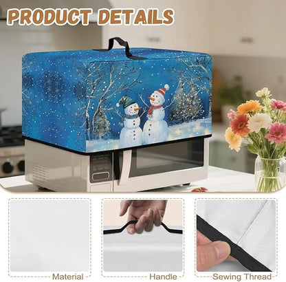 Microwave Oven Cover, Christmas Snowman Heat-Resistant Polyester Machine - Image 7