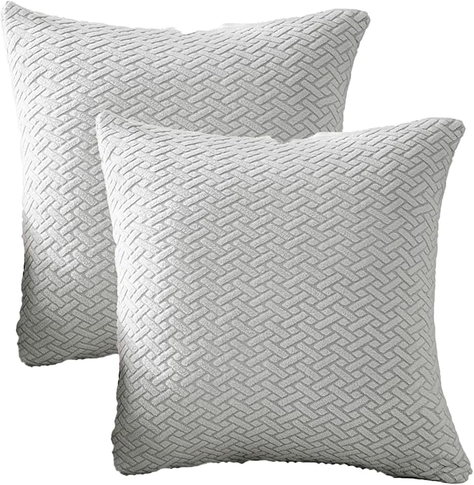 Throw Pillow Covers Couch Pillows Covers Wear-Resistant Universal Stretch by YoovatSofaCovers