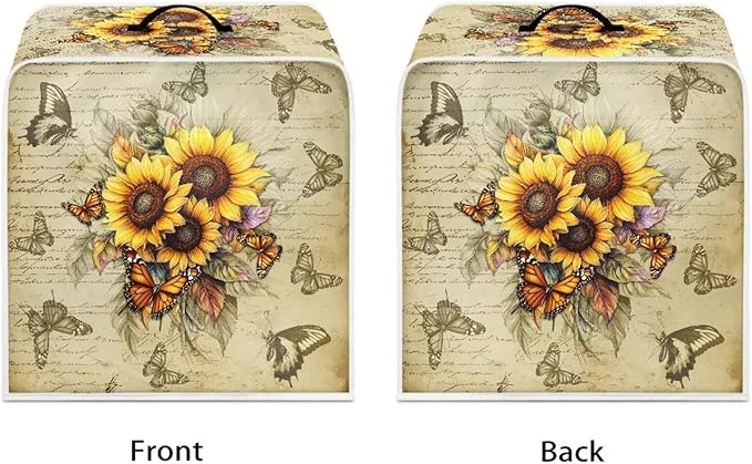 Mumeson Butterfly Sunflower Coffee Maker Cover, Universal Waterproof and - Image 7