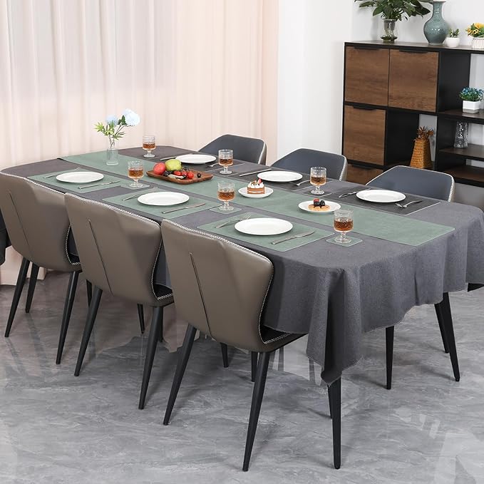 Table Runners 94 Inches Long, Dual-Sided Faux Leather Farmhouse Table Runner - Image 6