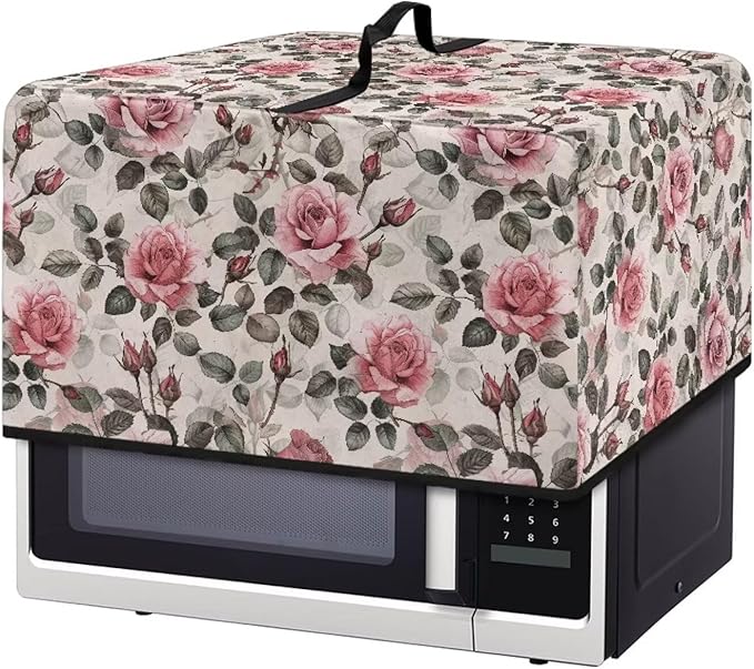 Microwave Dust Cover, Rose Heat-Resistant Waterproof Polyester Fabric Microwave by Unknown