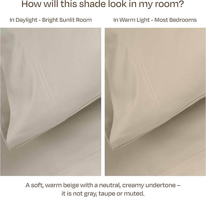 California Design Den Pillow Cases Standard Size Set of 2-800 Thread Count - Image 3