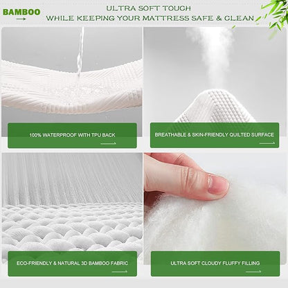 GRT King Waterproof Mattress Protector Rayon Bamboo - Image 4