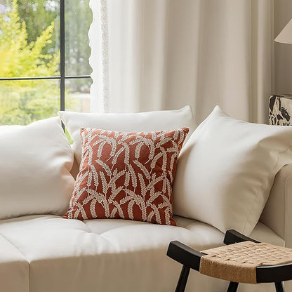 18x18 Inches Thanksgiving Fall Throw Pillow Orange Pillow Covers Pumpkin Pillow - Image 3