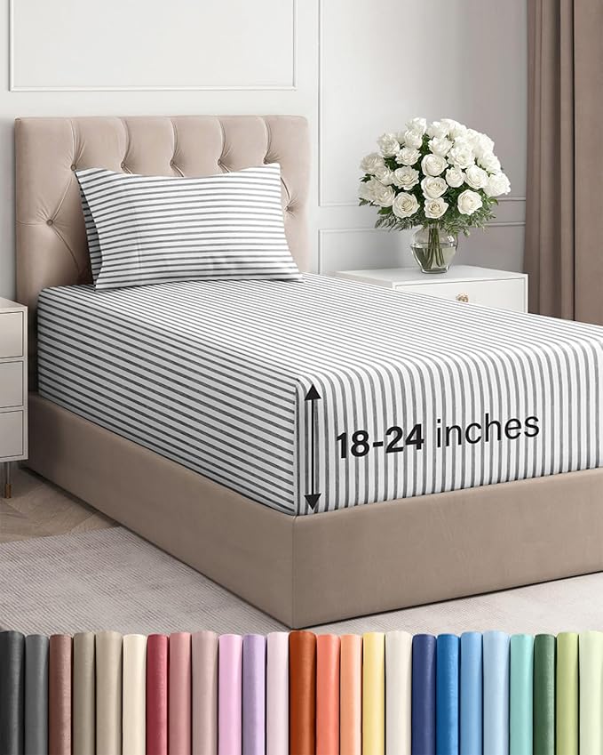 Extra Deep Pocket Twin XL Sheets by CGKUnlimited