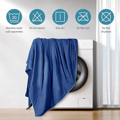 EASELAND Cooling Comforter King, Cold Touch Fabric Absorbs Body Heat, - Image 8