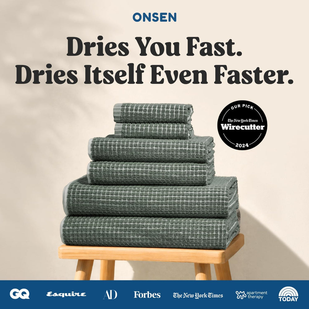 ONSEN Sculpted Terry Towel Set - Spruce