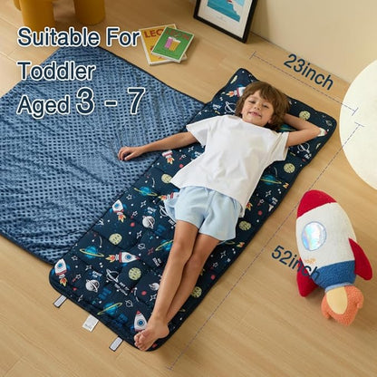 beeweed Toddler Nap Mat, Rollup Design Kid Sleeping Mat - Image 6