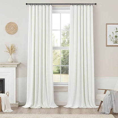 102 Inch Blackout Curtains 2 Panel Set Length Modern Decorative Dark Out Curtain - Image 9