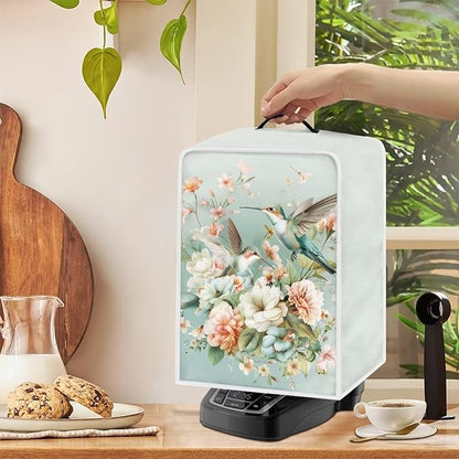Coffee Maker Covers, Hummingbird Floral Coffee Machine Dust Covers - Image 3