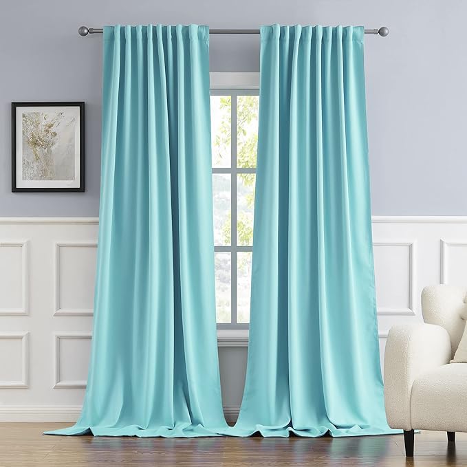 DUALIFE 2 Panels Extra Long Curtains by DUALIFE