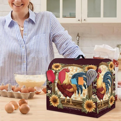 Rooster Sunflower Mixer Covers Washable Stand Mixer Dust Covers Fit Kitchen Aid - Image 5