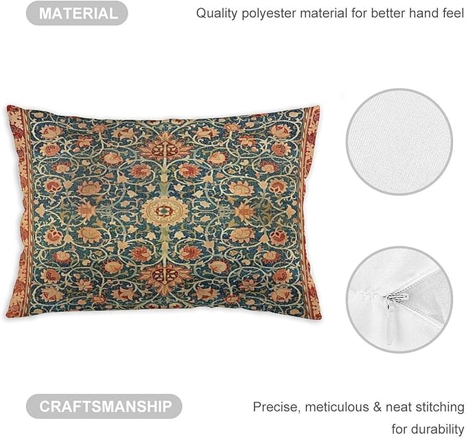 Holland Park William Morris Throw Pillow Covers 12x20 Inch Aesthetic Pillow - Image 3