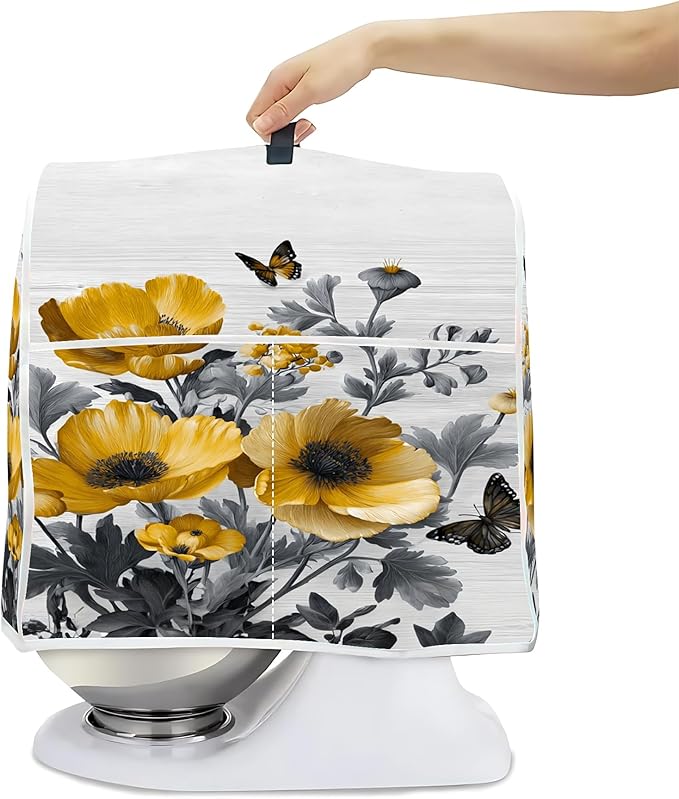 Mixer Dust Cover for 8.5-9.5 Qt Stand Mixer, Cloth Cover by BVBOX