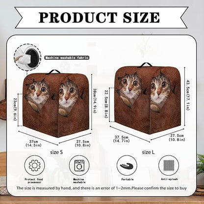 Cute 3D Cat Print Stand Mixer Covers Protector Kitchen Aid Mixer Cover Dust - Image 6