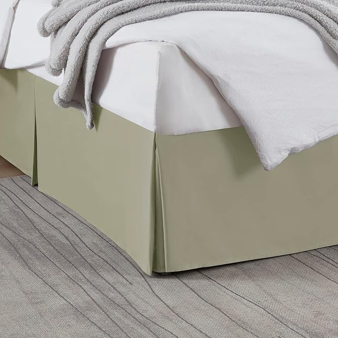 Nestl Green Full Bed Skirt by Nestl
