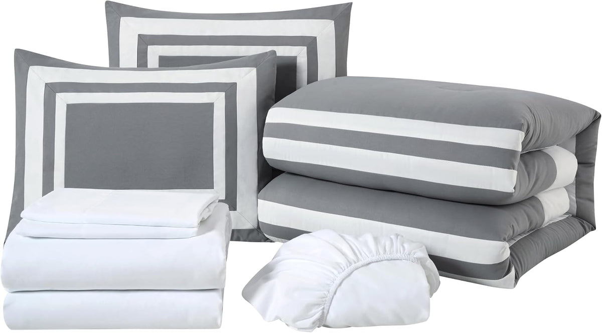 chezmoi collection wyatt 7-piece king bed in a, view 9