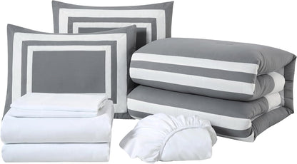 chezmoi collection wyatt 7-piece king bed in a, view 9