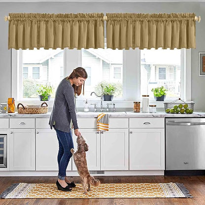 Khaki Window Valances & Toppers by HighQualityCurtains