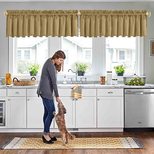 Khaki Window Valances & Toppers by HighQualityCurtains