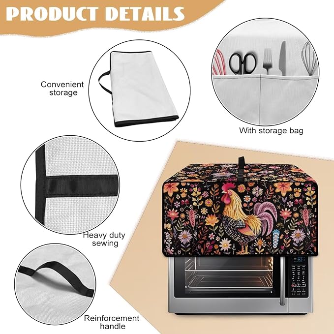 Microwave Oven Cover Air Fryer Toaster Oven Dust Cover - Image 5