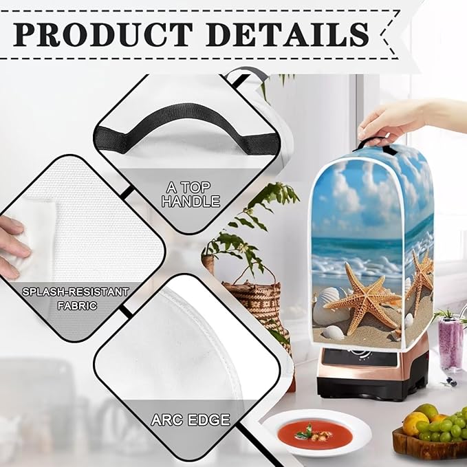 Blender Cover Dust Cover Kitchen Decor Coffee Maker Cover Dust Protection - Image 3