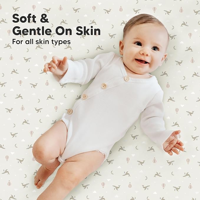 2-Pack Mini Crib Sheets Fitted - Image 4