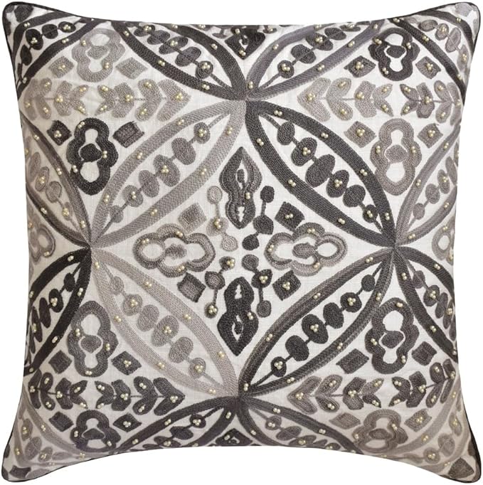 The HomeCentric King/Queen/Twin Gray Designer King 90"x18" Bed Runner Without - Image 5